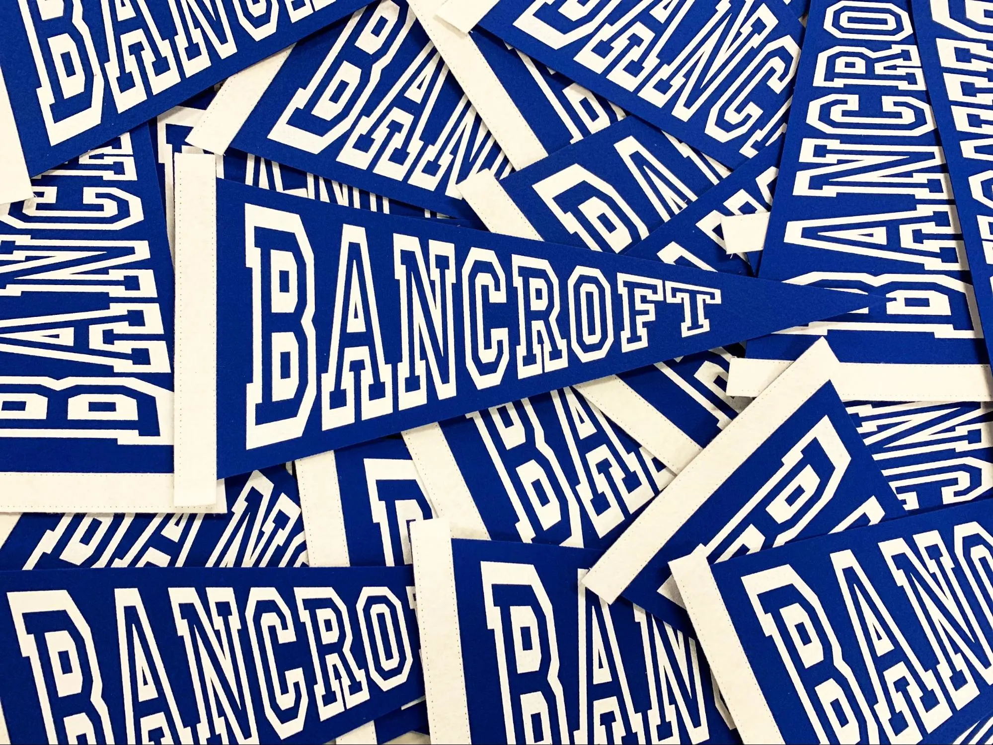 Bancroft School pennants.