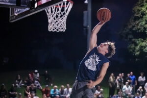 Summer basketball league player.