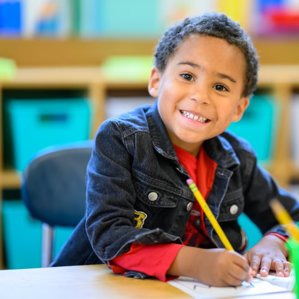 Lower School student at Bancroft School in Worcester, MA